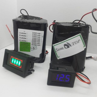 pack bateria 12 volts para som fita led mini nobreak de modem 12v