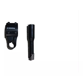 Mesa De Guidão bicicleta Cross Action 22.2mm Monaco Preto fosco e adaptador De Mesa 21mm Aço preto em Oferta na Shopee