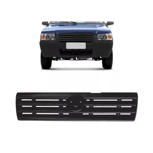 Grade Frontal Uno Fire Fiorino 2006 A 2008 - Preta Top De Linha