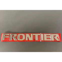 Emblema Letreiro Frontier Nissan Tampa Caçamba Cromado