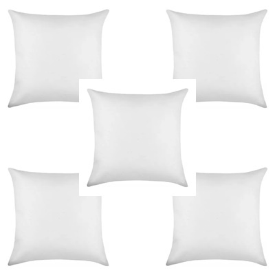 Kit 5 refil fibra siliconada super macio 50x50CM  para almofadas em Oferta na Shopee