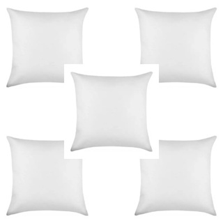 Kit 5 refil fibra siliconada super macio 50x50CM  para almofadas em Oferta na Shopee