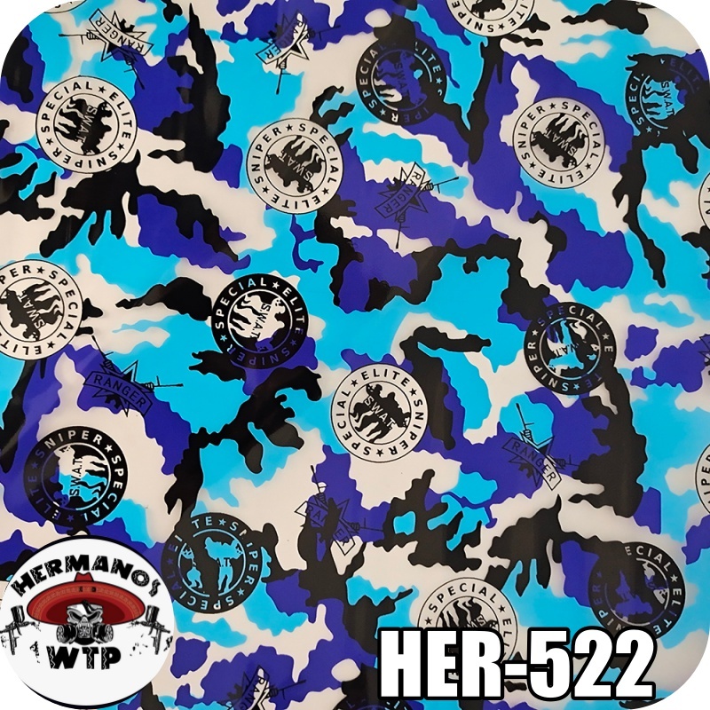 Película Pintura Hidrográfica Wtp 0,50x1 Camuflado Swat