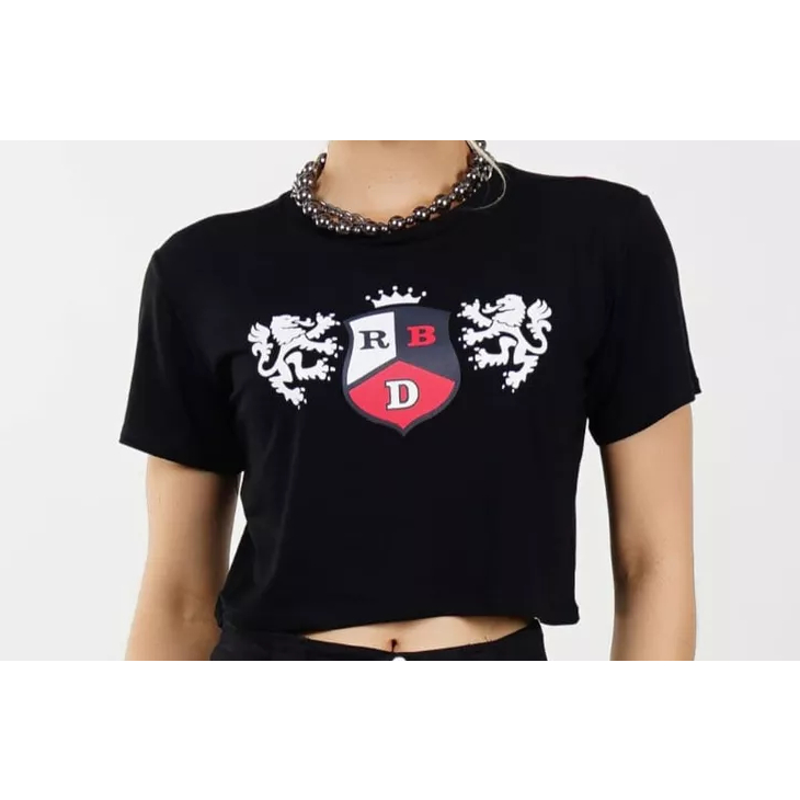 Cropped Camiseta Tshirt Tradicional Rebelde Rbd Tour Banda em Oferta na Shopee