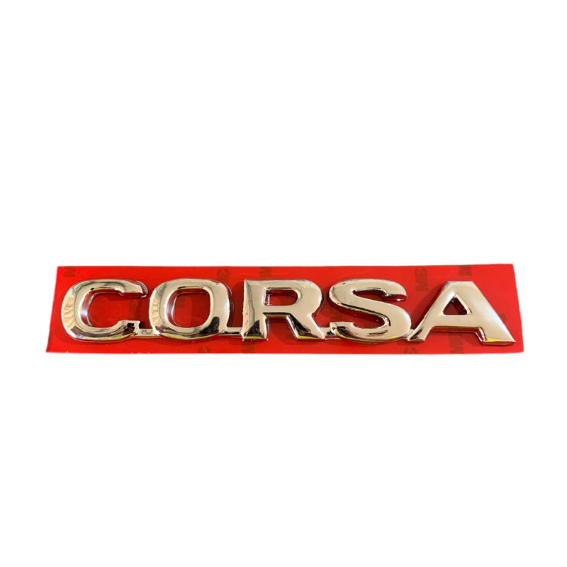 Emblema Letreiro Corsa Ano Modelo 97 a 00 Peça Cromada Fita 3M