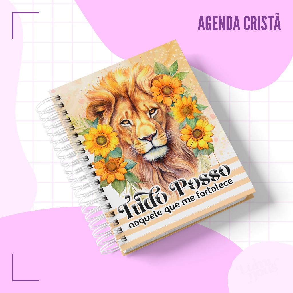 Agenda Cristã 2026 1 Dia Por Página Datado Tudo Posso Naquele que me Fortalece