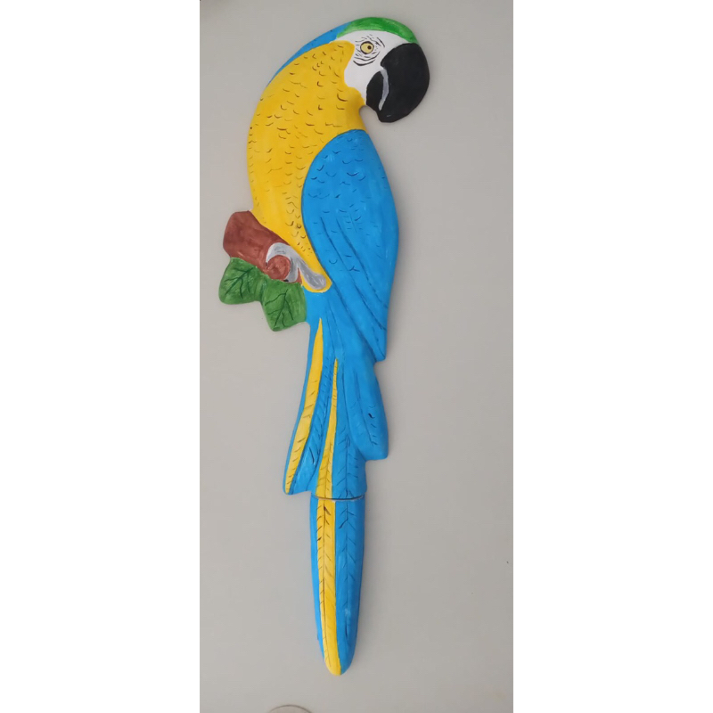 1 Forma/molde Artesanato 3d Abs 1mm - Arara 62x34cm