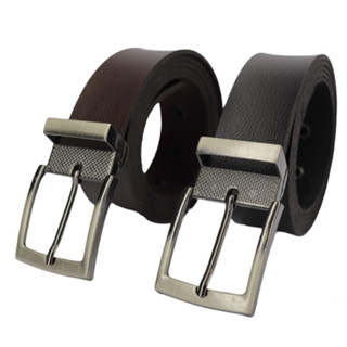 Cinto Masculino Couro Sintético Social Esporte Fino com Fivela de Metal e Rebite para Maior Durabilidade