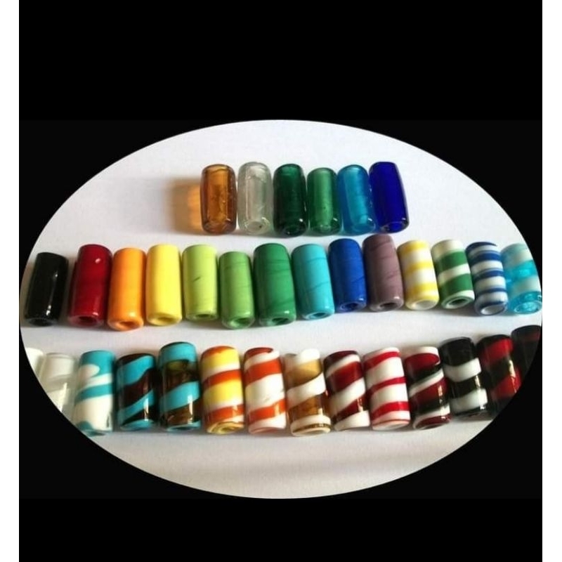 FIRMA Contas de muranos LISAS (aproximadamente)2,2 cm x 1,2 cm em Oferta na Shopee