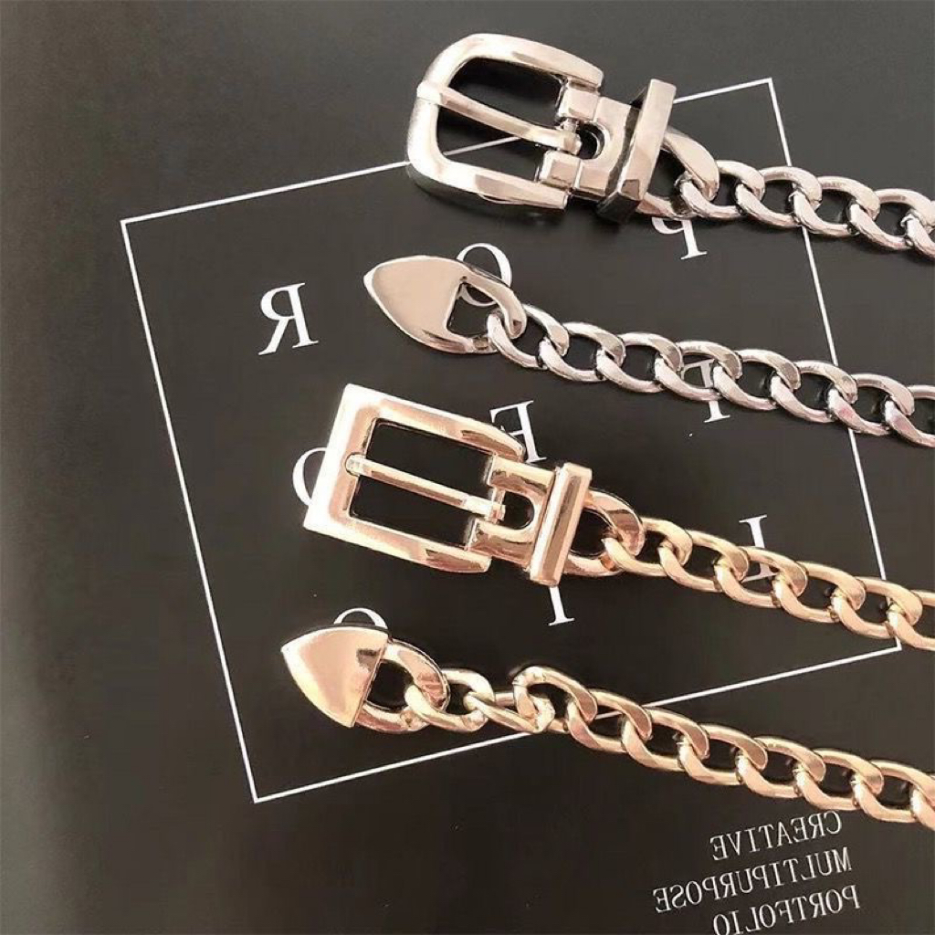 Cintos Corrente Feminino Metal Fashion Blogueiras Moda Feminina Balada Festa 2024 Verão em Oferta na Shopee