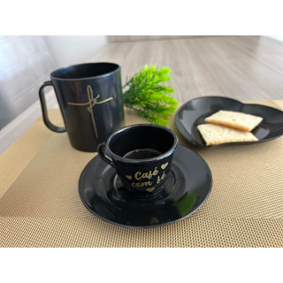 Kit 4 Caneca Fé 480ml + 4 Xicaras Café com Fé 70ml