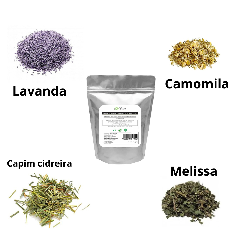 Imagem Blend Chá Sossego Calmante E Relaxante Tea Brasil 50g