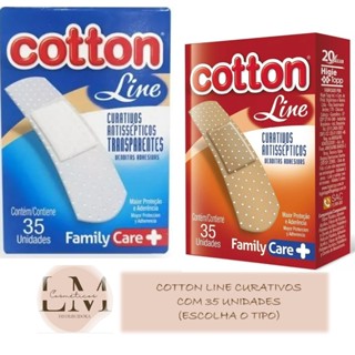 Cotton Line Curativos  Com 35 Unidades (Escolha o Tipo) em Oferta na Shopee