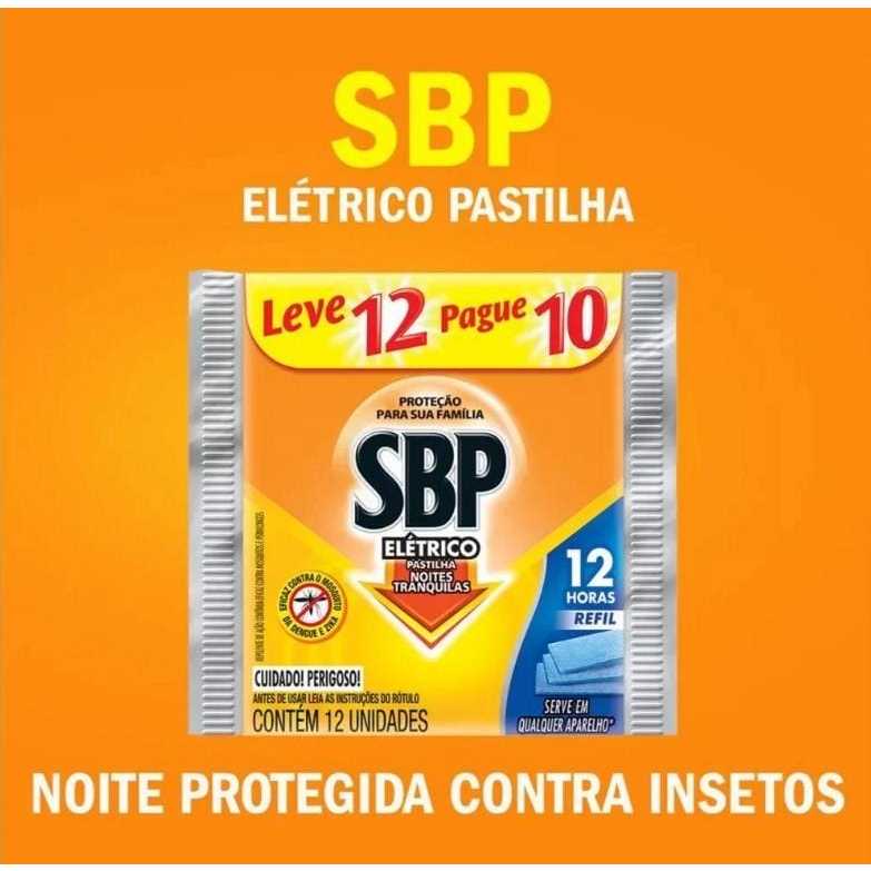 SBP Repelente Elétrico Pastilha Refil Regular