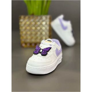 tenis infantil borboleta lilas confortavel envio imediato