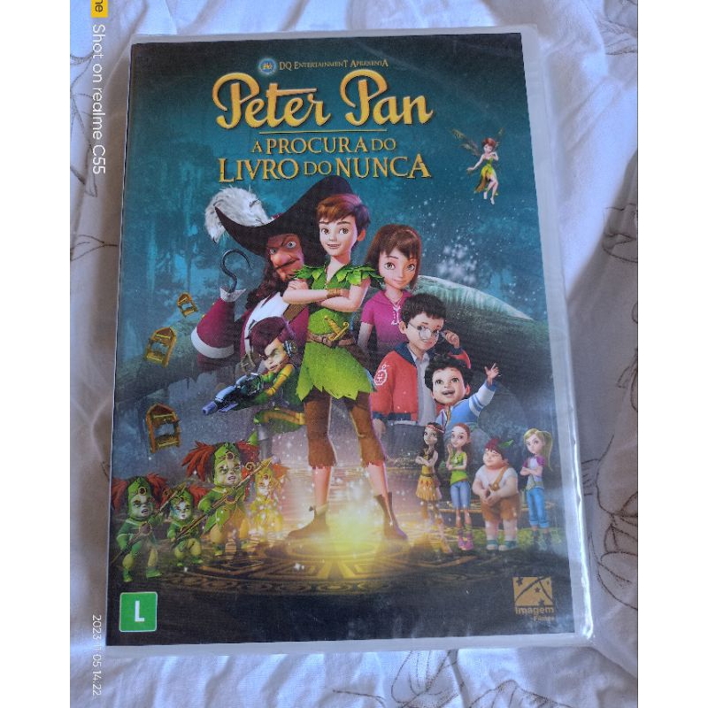 Peter pan à procura do livro do nunca DVD novo lacrado