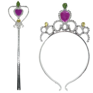 kit 12 tiaras + 12 varinhas plásticas festa princesa modelos sortidos