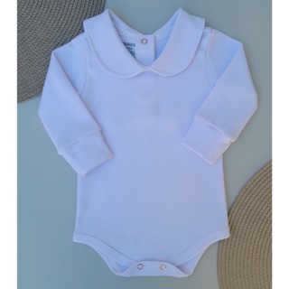Body bebê com GOLA REDONDA e abertura nas costas liso em Oferta na Shopee