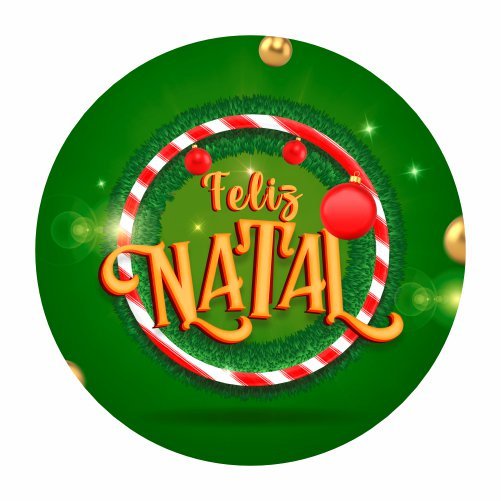Mini Mandala Sem Furos Feliz Natal Mod3