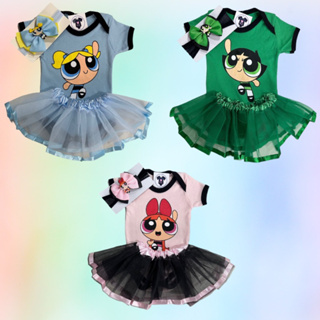 Body Bebê - Menina - Super Poderosas + Tule + Laço - Msversario(K-3) em Oferta na Shopee