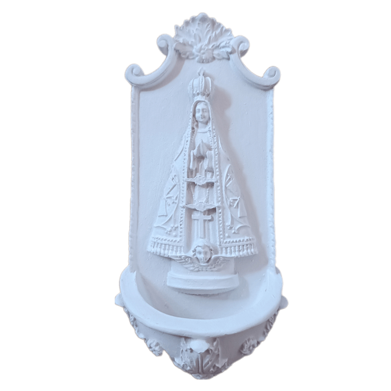 Pia Porta Água Benta Nossa Senhora Aparecida em Resina 19,5cm em Oferta na Shopee