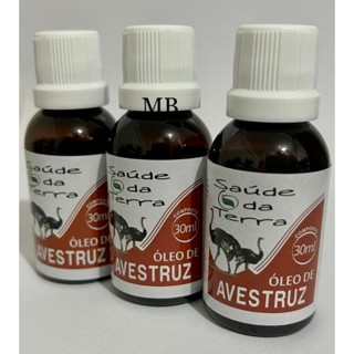 Óleo de Avestruz saúde da Terra 3 unidades de 30ml