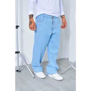 Calça Jeans Balão Boca Larga Estilosa Moda Masculina Dazzling 100 % Algodão- Estilo Mandrake em Oferta na Shopee