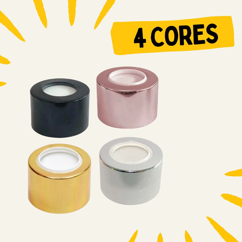 3 Tampas Luxo com Furo Rosca 28/410 para Vidro Aromatizador de Ambiente em Oferta na Shopee