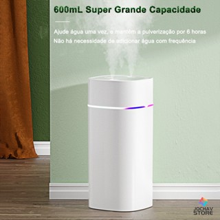 Umidificador De Ar E Aromatizador Grande 600ml Ambiente De Purificador Portátil Usb Led Difusor Oleo Essencial Ultrassônico Para Quarto