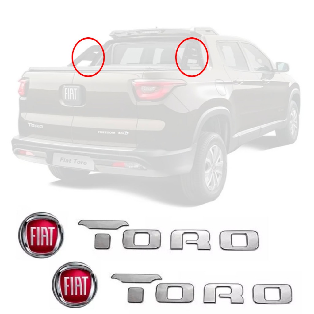 Emblema Adesivo Santo Antonio Para Fiat Toro  - Resinado