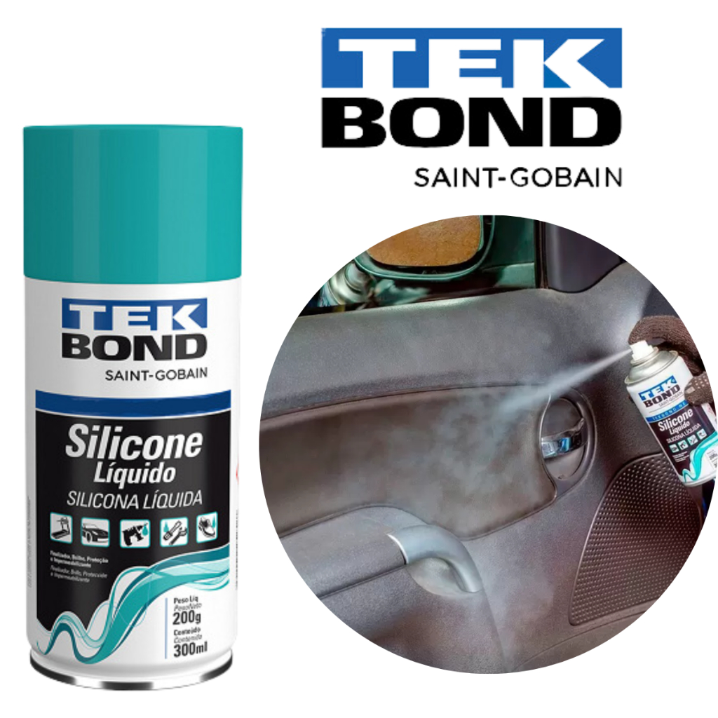 Silicone Liquido Spray Tekspray 300ml Tek Bond em Oferta na Shopee