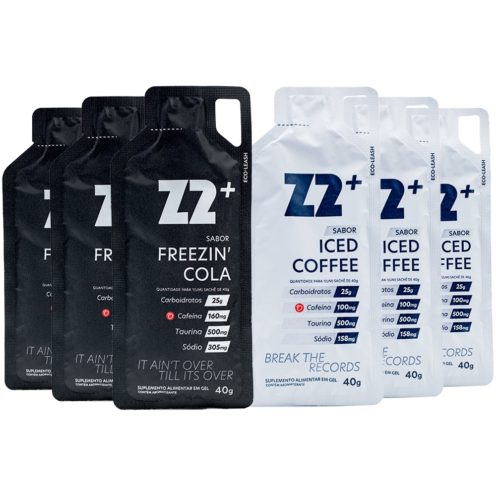 Gel Z2 Energy Gameday Kit 6x Sachês De 40g Cada Carbogel - Z2 Foods