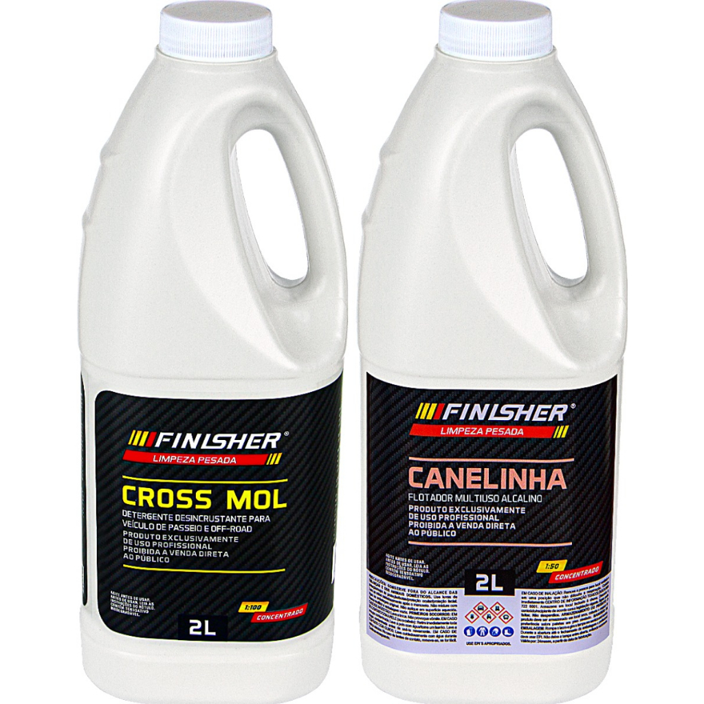 Limpador Canelinha Detergente Shampoo Cross Mol 2L Finisher em Oferta na Shopee
