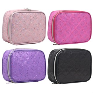 Estojo Box Necessaire Viagem Escolar Faculdade Juvenil Adolescente Brilho Feminino