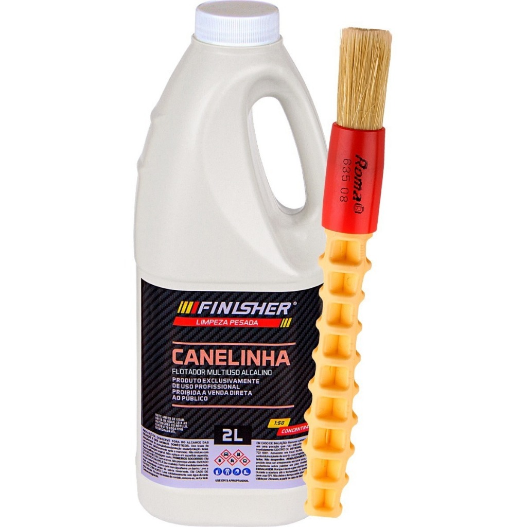 Limpador Multiação Canelinha Finisher 2L + Pincel Roma em Oferta na Shopee