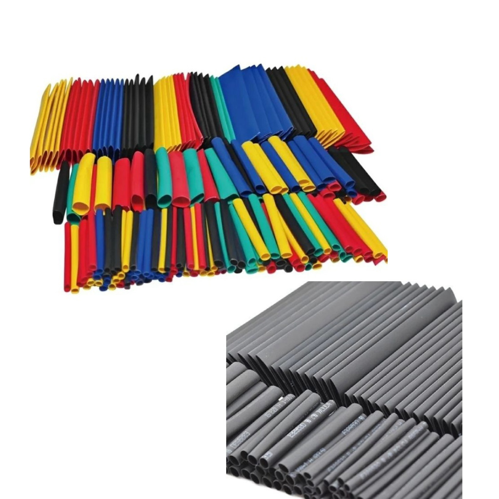 Kit 328 Pcs Tubo Termo Retratil Espaguete Manga Cabo Isolador