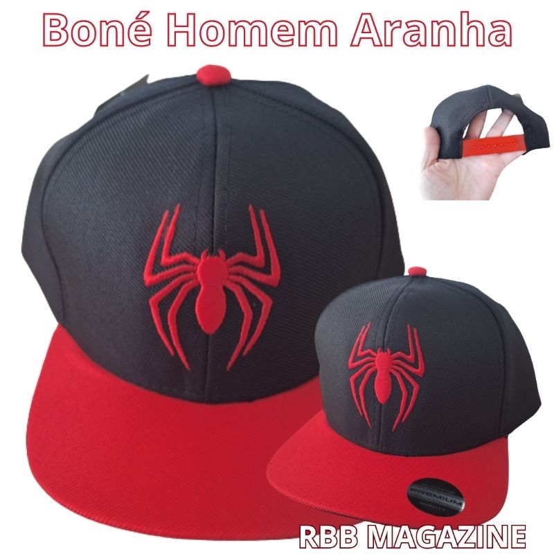 Boné infantil menino spiderman homem aranha