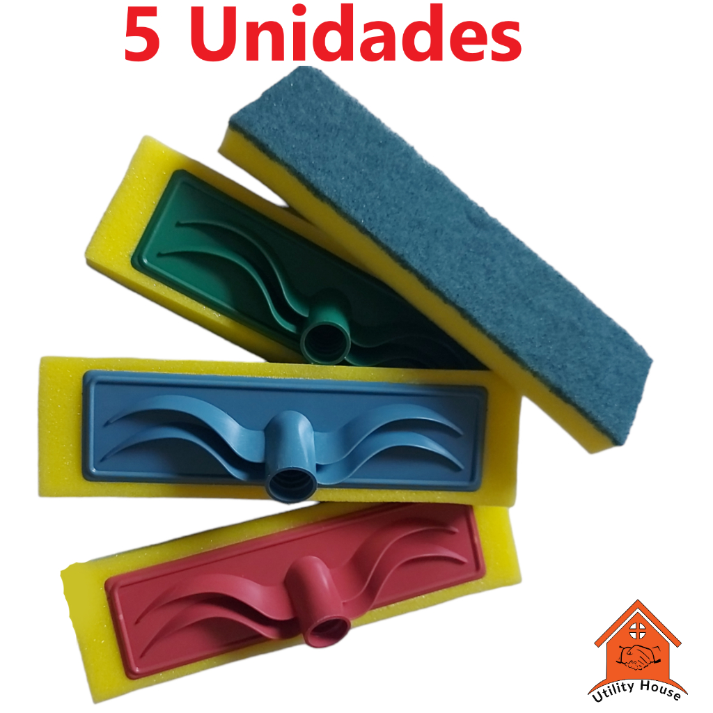Esfregão Lava Azulejo 5 unidades rodo de limpeza em Oferta na Shopee