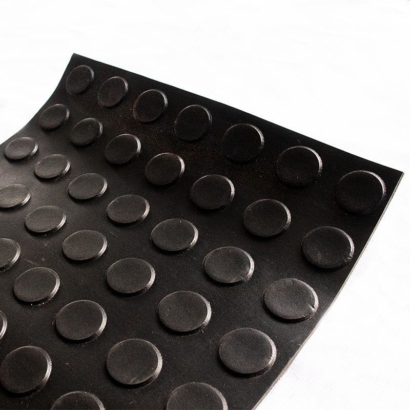Piso Emborrachado Tapete Moeda (3mm) 3.00 x 0.80 - Preto