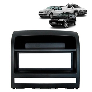 Moldura 1 Din Fiat Idea Palio Strada Siena Cd Mp3 Dvd Preta