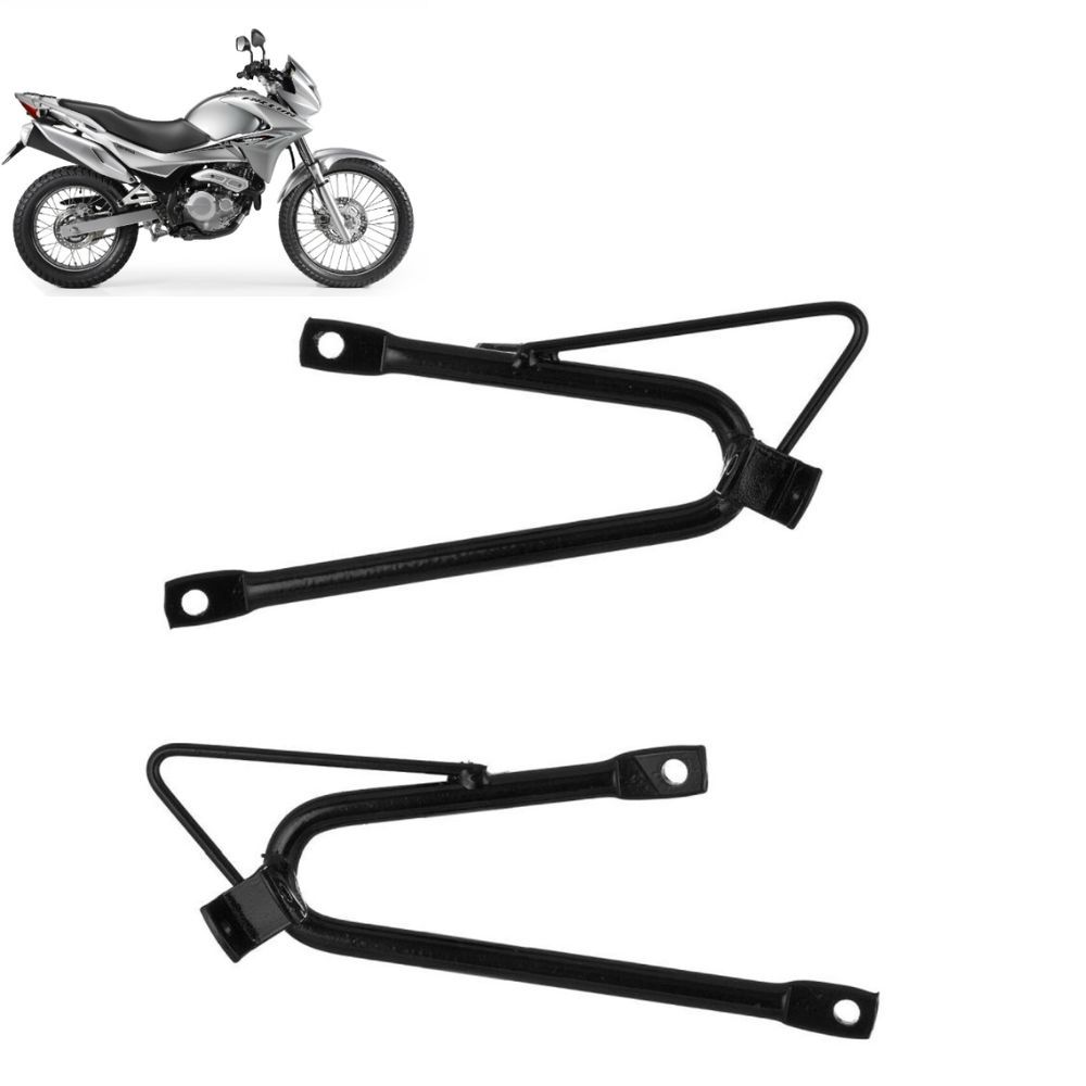 Suporte Da Pedaleira Estribo Traseiro Moto Nx 400 Falcon 2013 2014 2015 Cromo Forte em Oferta na Shopee