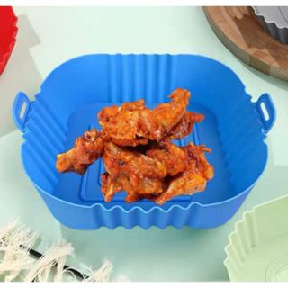 Forma Assadeira Quadrada Para Fritadeira Air Fryer Em Silicone Medidas Disponiveis A Escolha Flexível Lavável