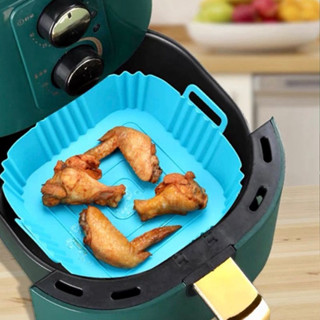 Forma Assadeira Quadrada Air Fryer Em Silicone Medidas Disponiveis A Escolha Para Fritadeira Flexível Lavável