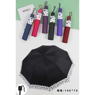 111 - Guarda Chuva Tamanho Barracão Bolinha na Barra em Oferta na Shopee