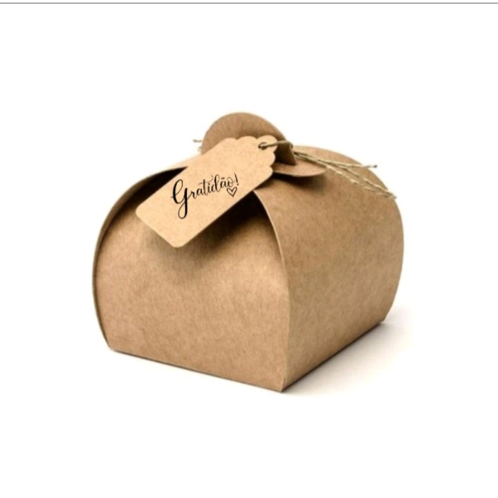 50 Caixinhas Kraft 6x6 Cm Lembrancinha Cha Bebe Revelação Decoração Casamento Bodas Ouro Lembrança de Aniversario Bijuteria semijoias