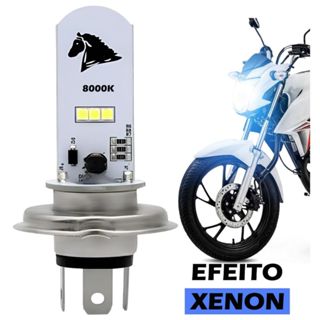 Lampadas De Led Xenon Stalion H4 Moto Automotivo 8000k Cavalinho Para Cg 125 150 160 Start Fan Titan Fazer Twister 250 Xre