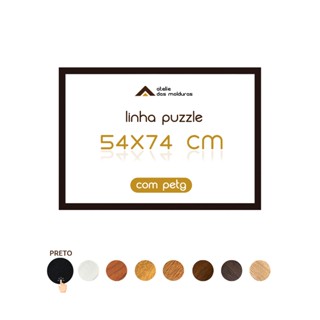 Moldura Quebra Cabeça Puzzle 1000 Peças 54x74 Cm Com Petg