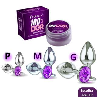 Plug Anal Metálico Sem Dor Lubrificante Anal