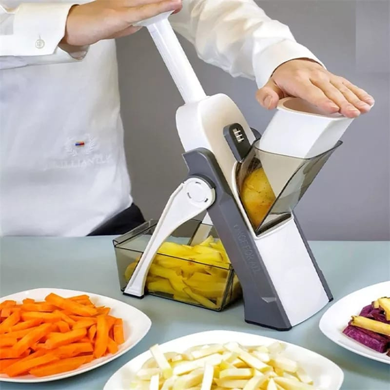 Fatiador Cortador de Vegetais Manual Espessura Ajustável Cortador de Legumes Carne Fruta