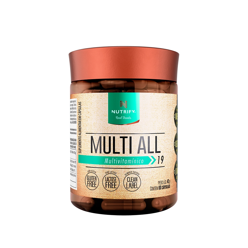Multi All Suplemento Multivitamínico 60 Cápsulas Nutrify